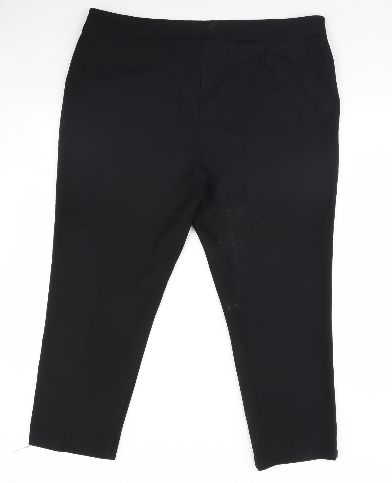 F&F Womens Black   Dress Pants Trousers Size 10 L27 in