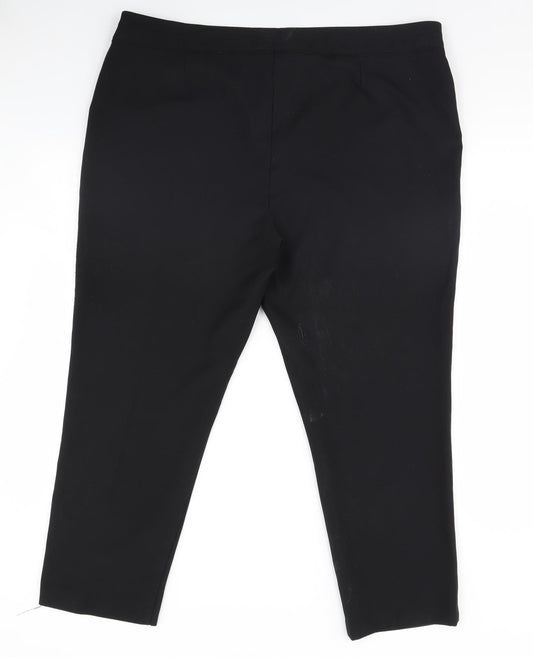 F&F Womens Black   Dress Pants Trousers Size 10 L27 in
