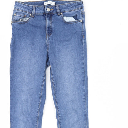 Denim & Co. Womens Blue  Denim Skinny Jeans Size 12 L28 in