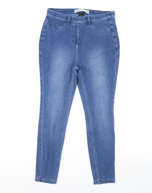 NEXT Womens Blue  Denim Skinny Jeans Size 10 L28 in