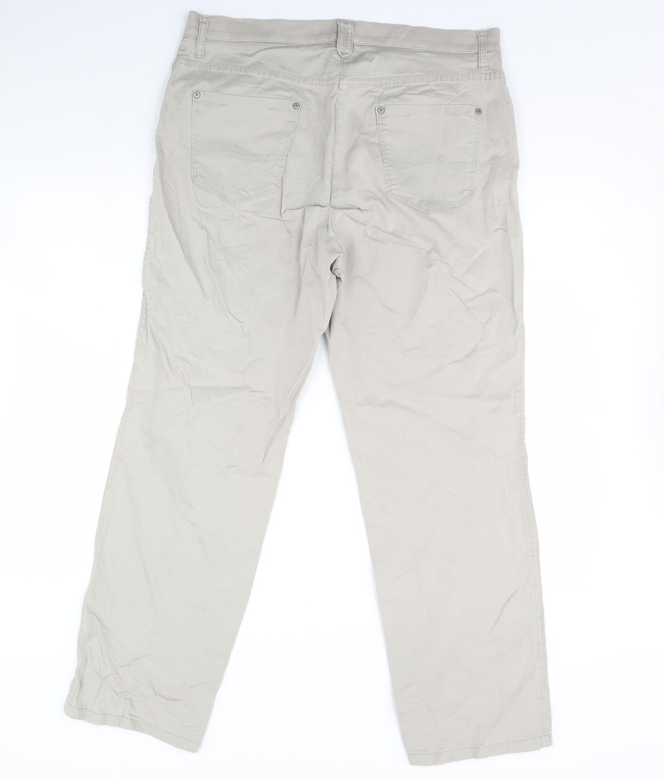 Womens UK Size 34 in Preworn Regular Fit  Ivory Trousers