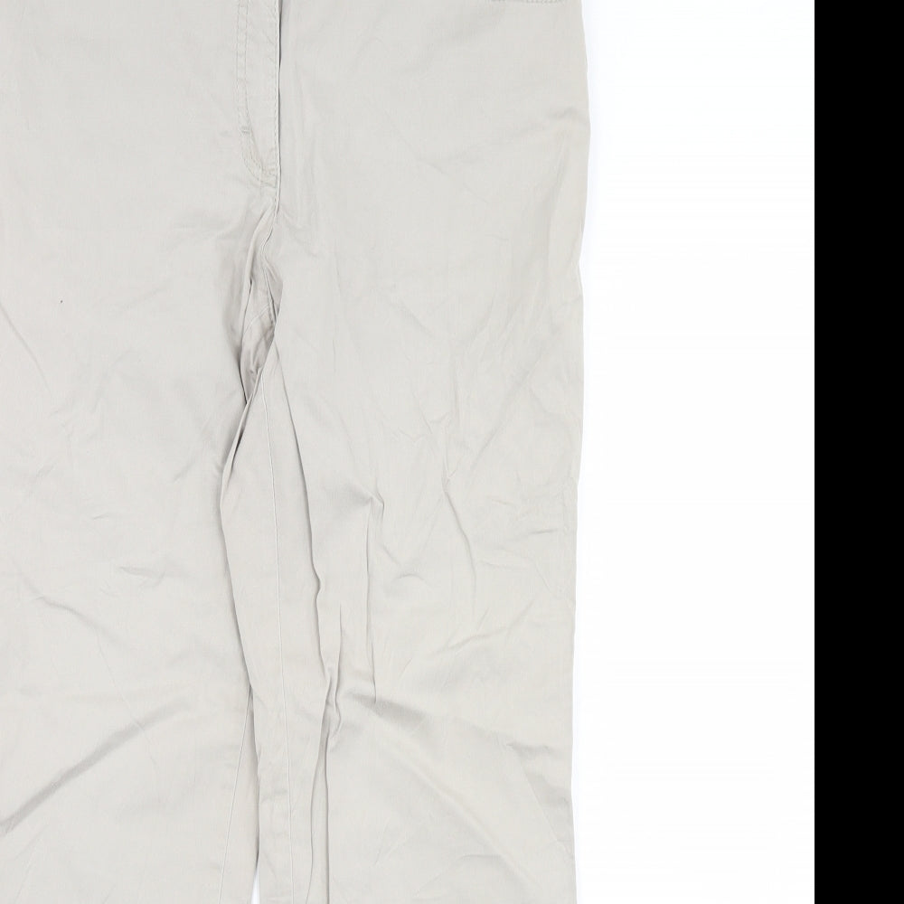 Womens UK Size 34 in Preworn Regular Fit  Ivory Trousers