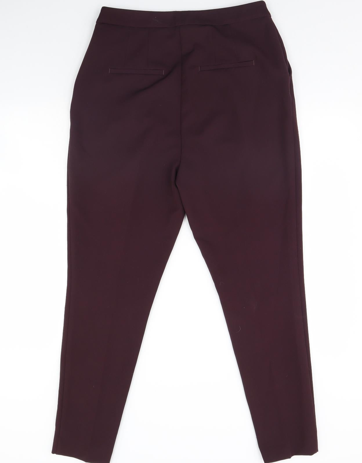 Womens UK Size 12 NEXT Regular Fit  Purple Trousers