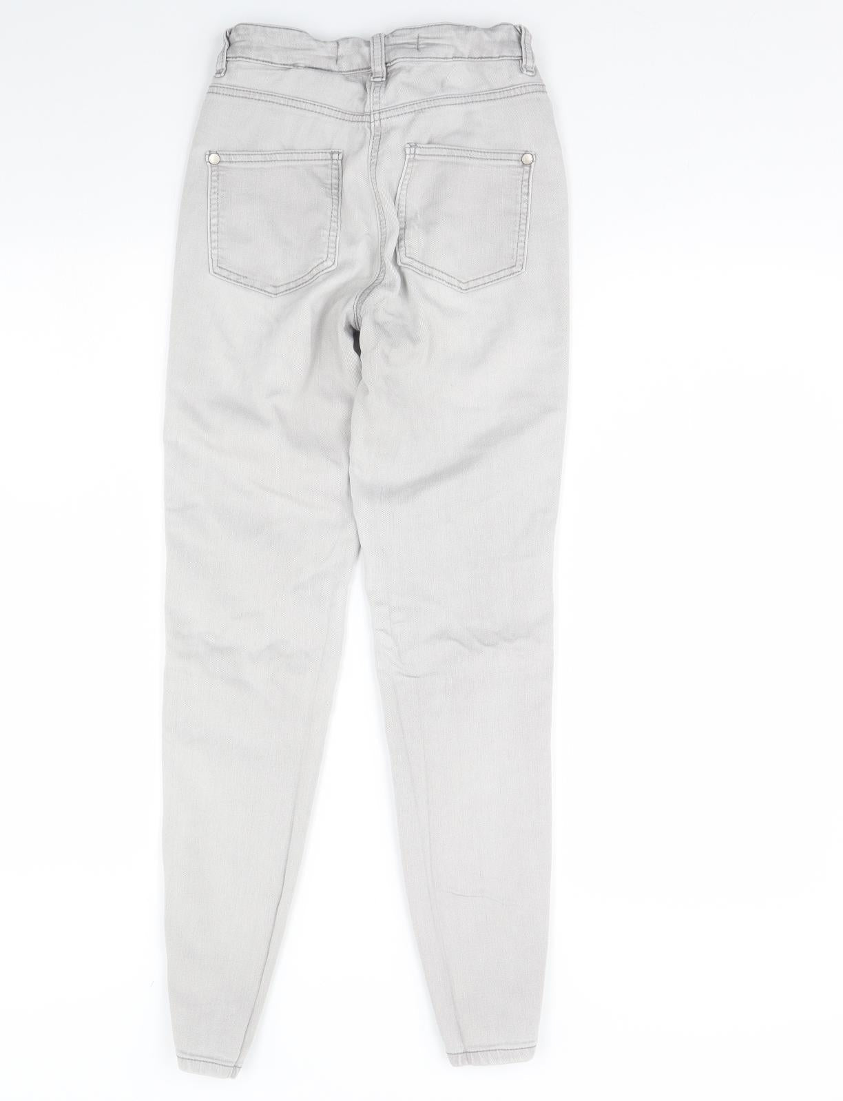 NEXT Womens Grey  Denim Skinny Jeans Size 6 L28 in