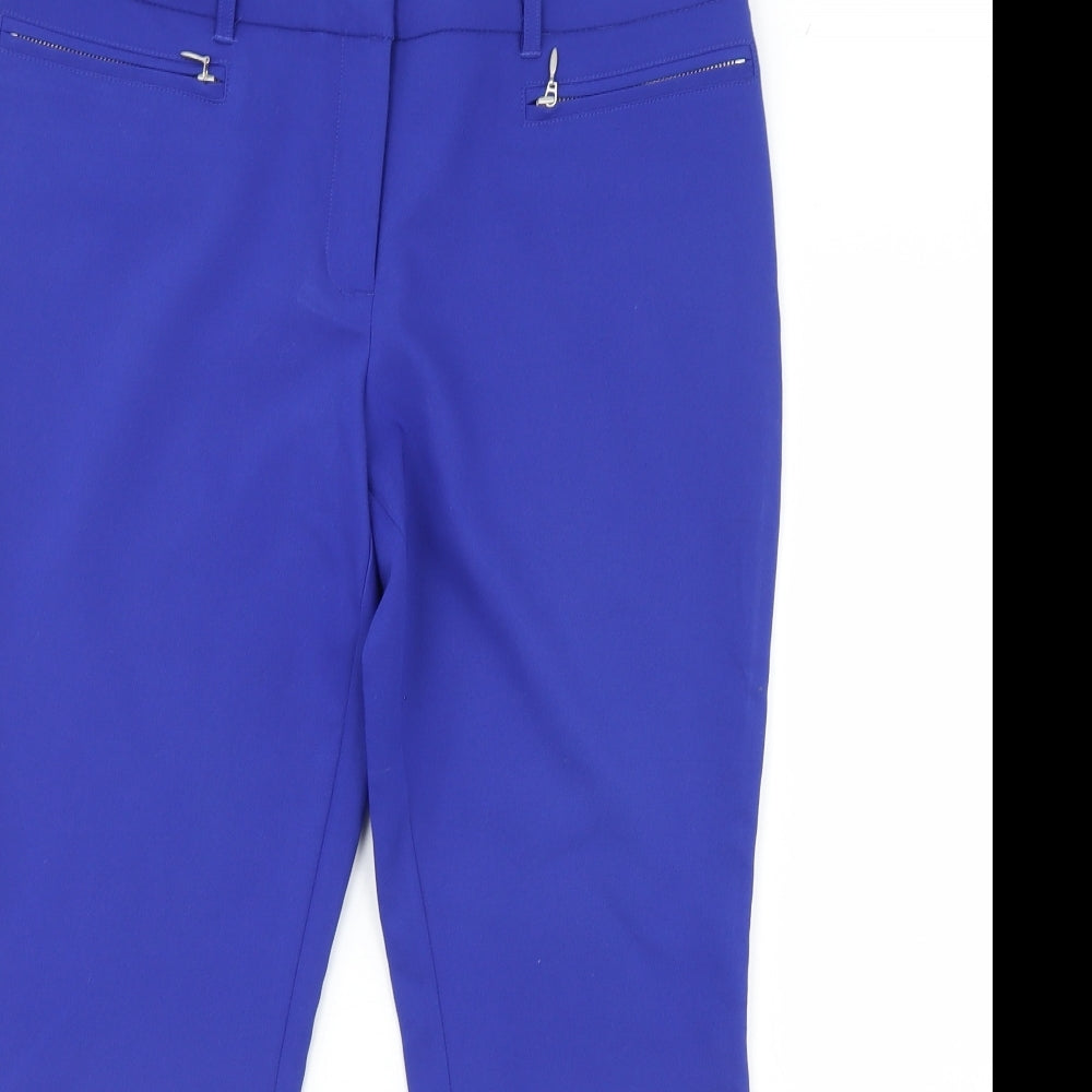 Womens UK Size 12 Papaya Regular Fit  Blue Trousers