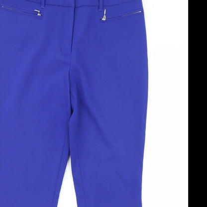 Womens UK Size 12 Papaya Regular Fit  Blue Trousers