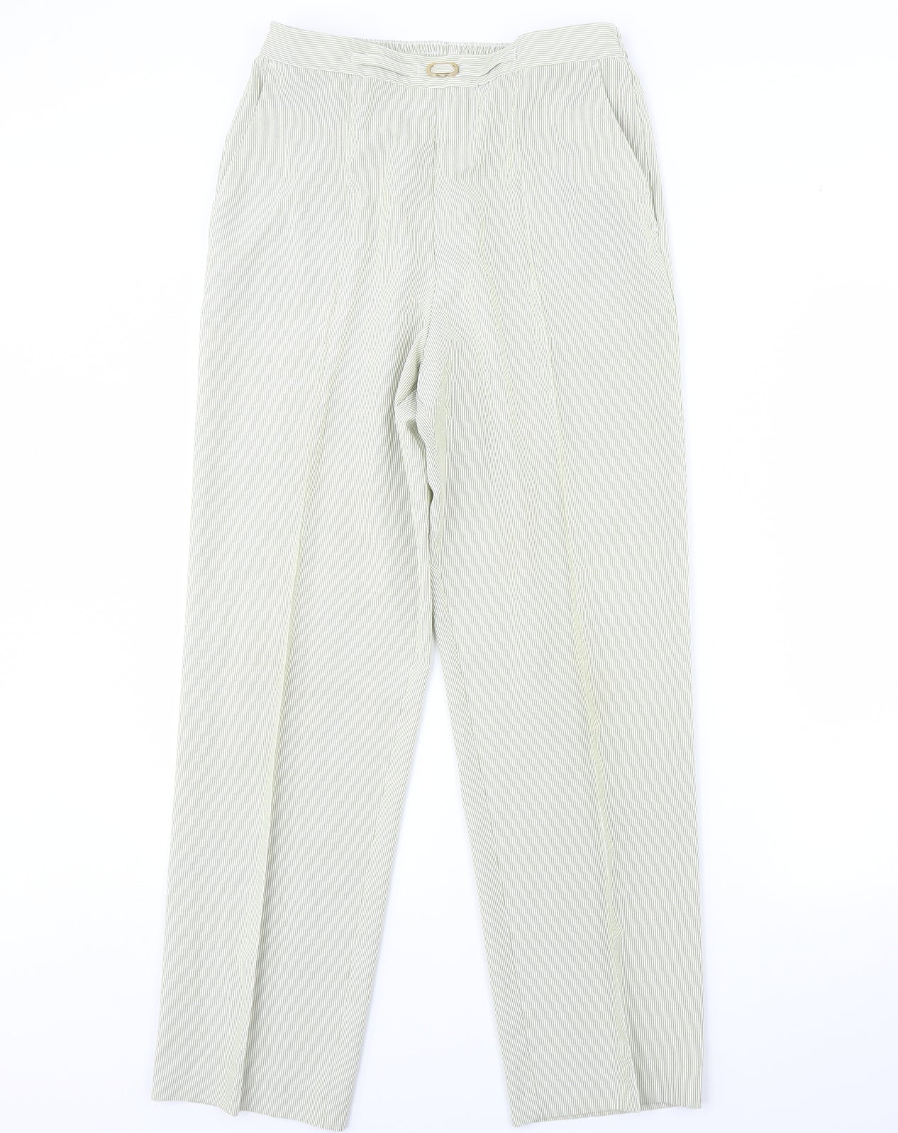Womens UK Size 12 M&S Regular Fit  Green Trousers