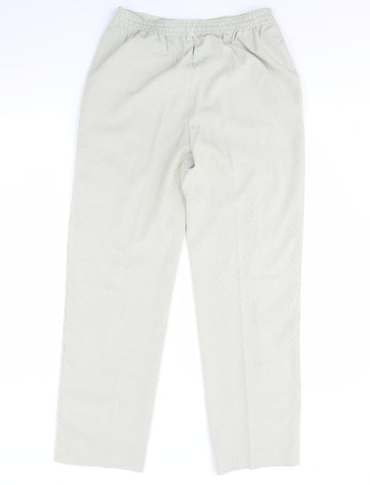 Womens UK Size 12 M&S Regular Fit  Green Trousers
