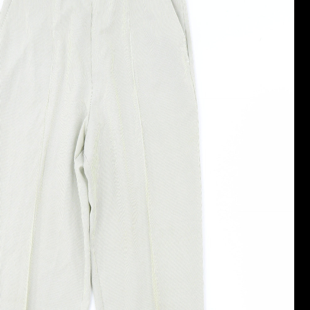 Womens UK Size 12 M&S Regular Fit  Green Trousers