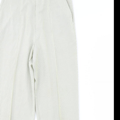 Womens UK Size 12 M&S Regular Fit  Green Trousers