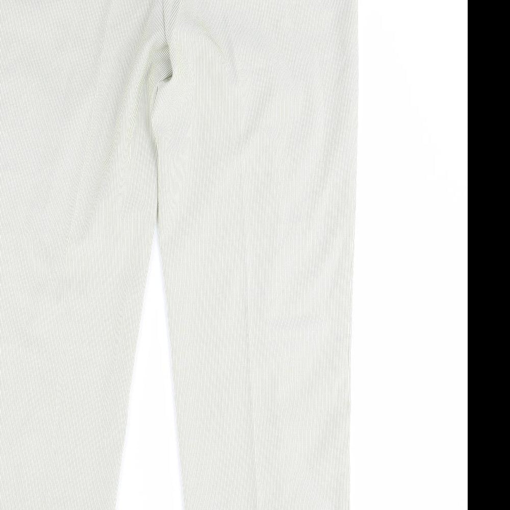 Womens UK Size 12 M&S Regular Fit  Green Trousers