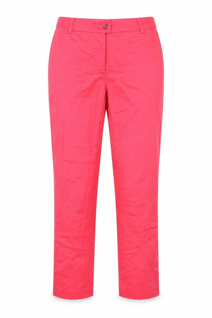 Womens UK Size 10 H&M Regular Fit Cropped Pink Trousers