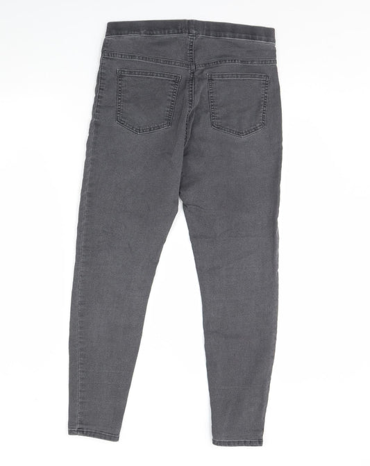 m&s Womens Grey  Denim Jegging Jeans Size 10 L28 in