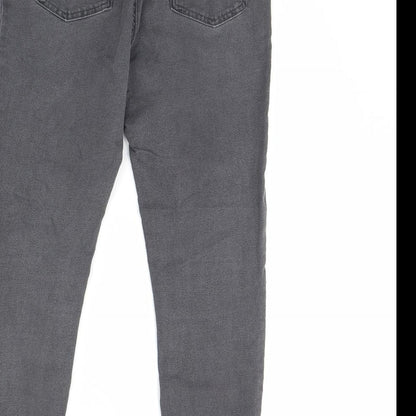 m&s Womens Grey  Denim Jegging Jeans Size 10 L28 in