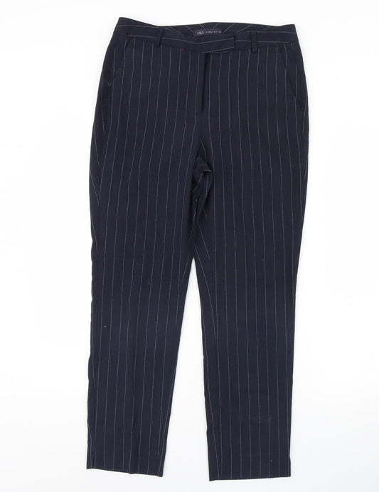 Womens UK Size 10 M&S Regular Fit  Blue Trousers