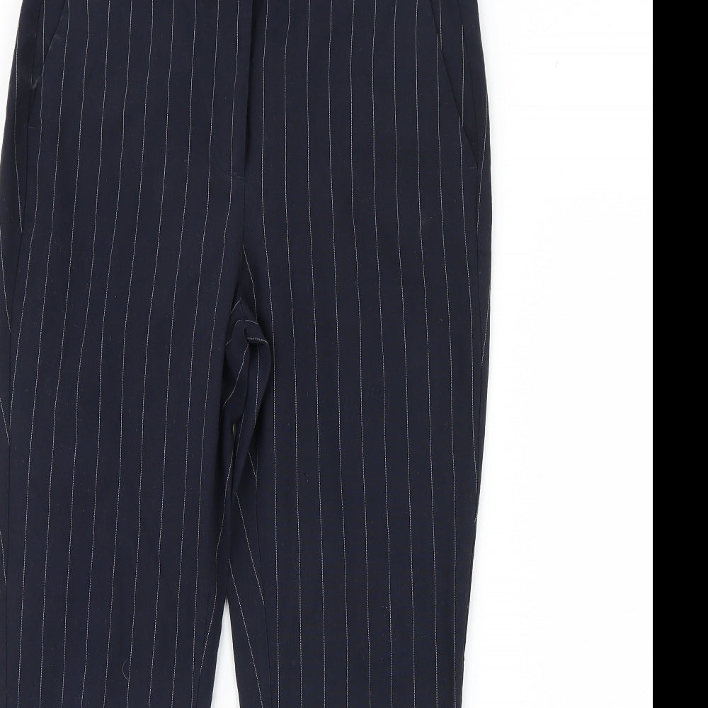 Womens UK Size 10 M&S Regular Fit  Blue Trousers