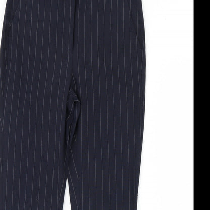 Womens UK Size 10 M&S Regular Fit  Blue Trousers