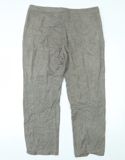 Womens UK Size 16 Marks and Spencer Regular Fit  Brown Trousers