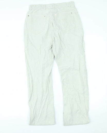 Rosner Womens Ivory   Trousers  Size 12 L30 in