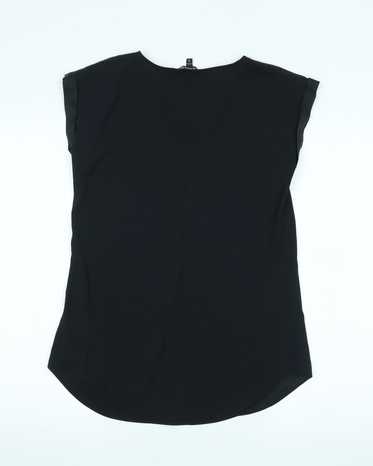 Womens UK Size XS Express Black Basic T-Shirt