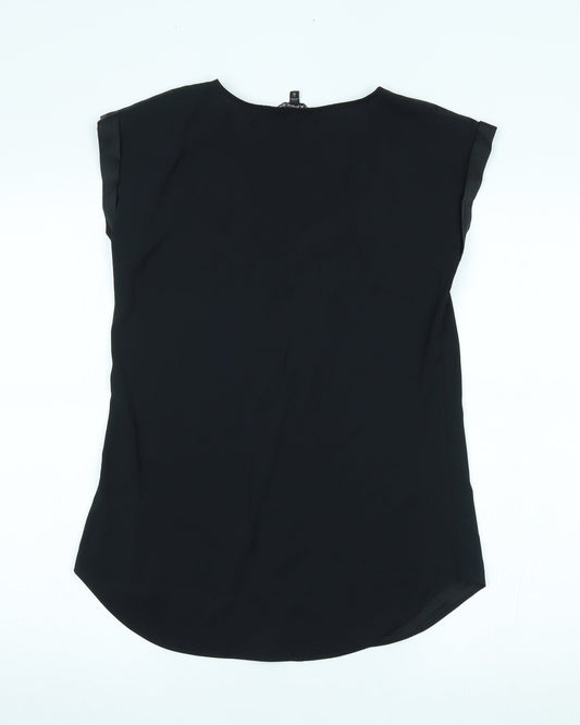 Womens UK Size XS Express Black Basic T-Shirt