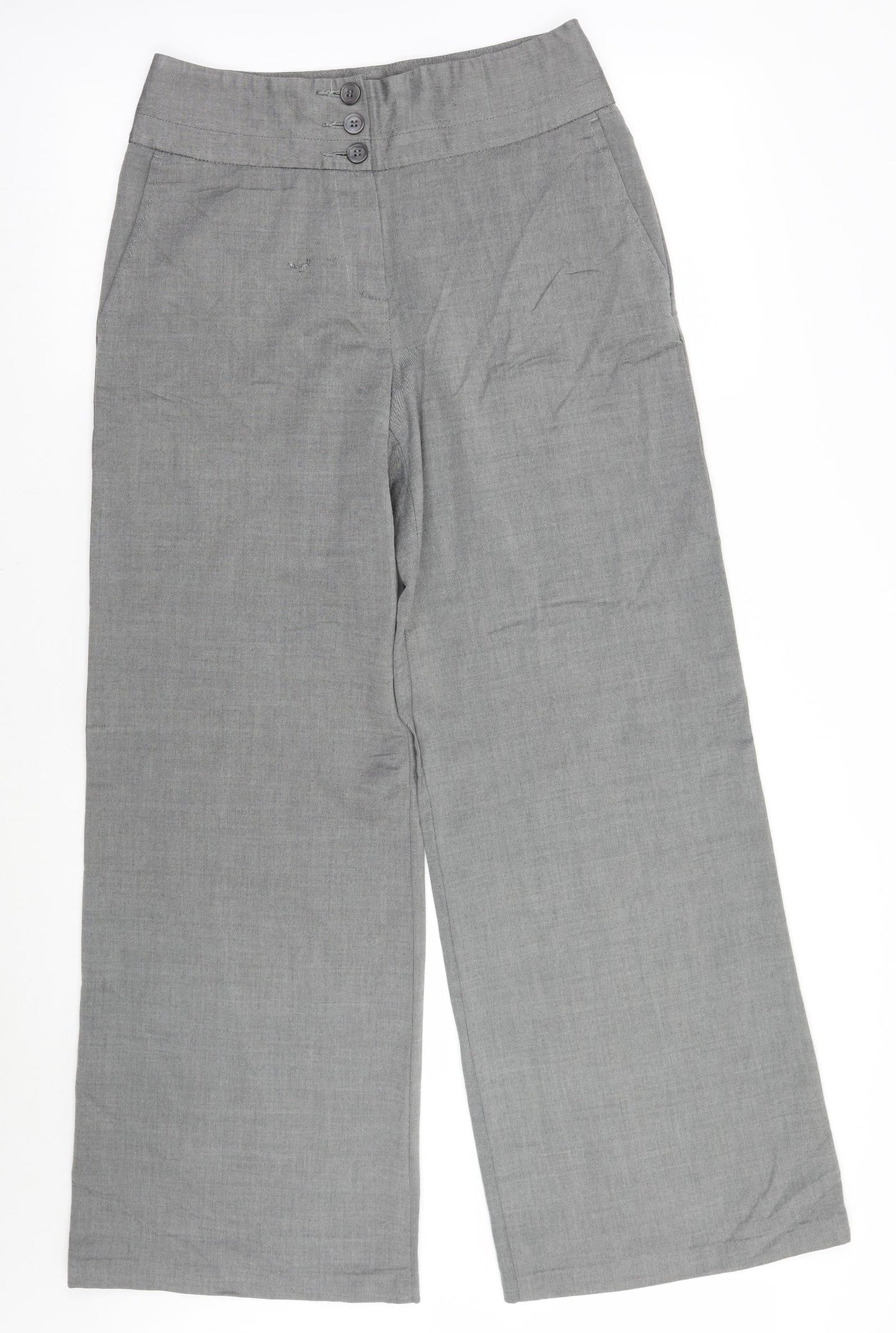 Womens UK Size 10 Marks and Spencer Regular Fit  Grey Trousers