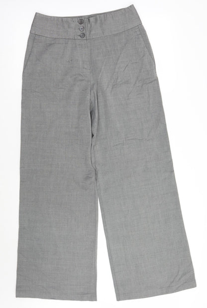 Womens UK Size 10 Marks and Spencer Regular Fit  Grey Trousers