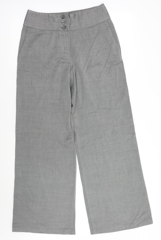 Womens UK Size 10 Marks and Spencer Regular Fit  Grey Trousers
