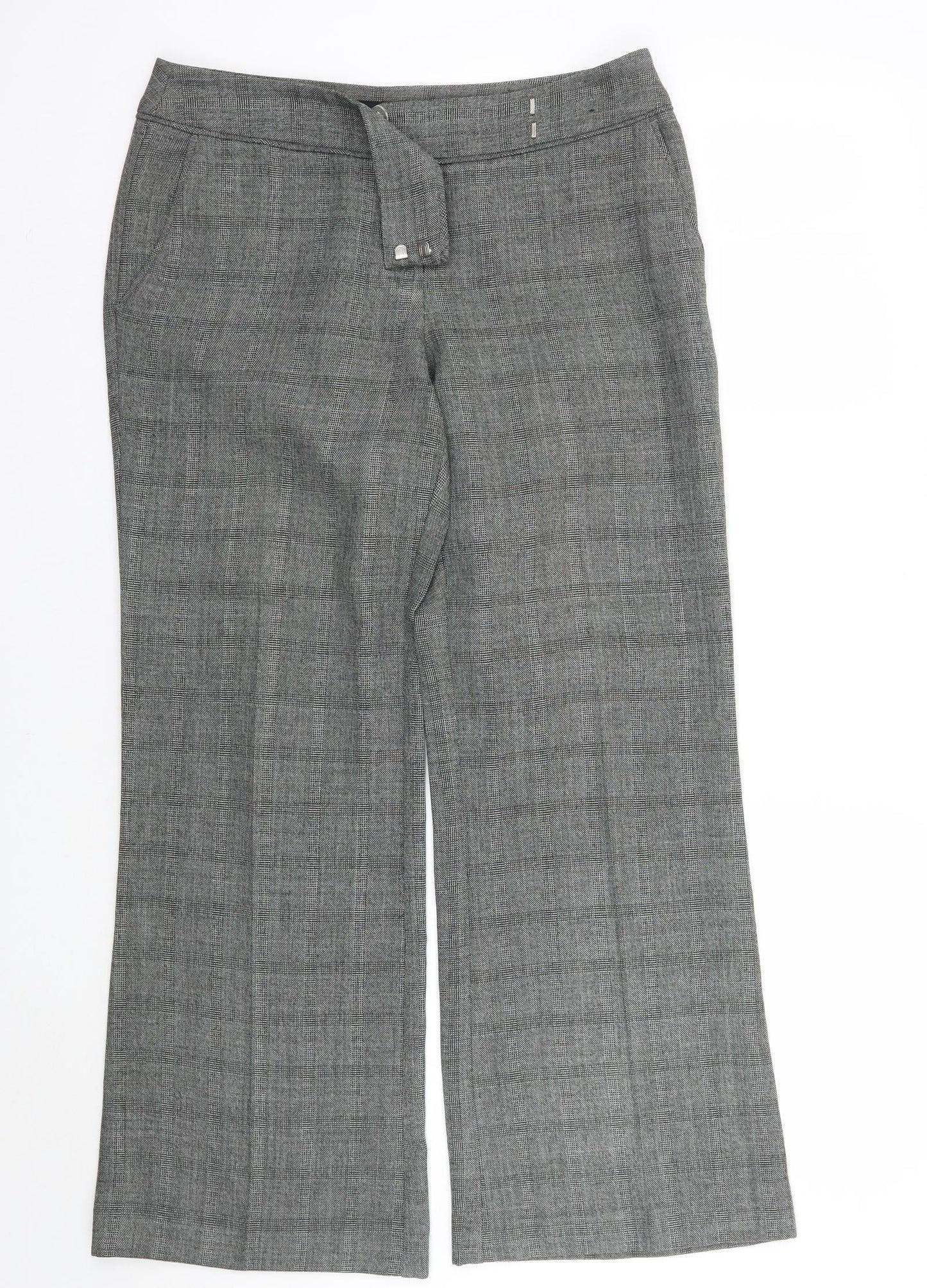 Womens UK Size 10 Evie Regular Fit  Grey Trousers