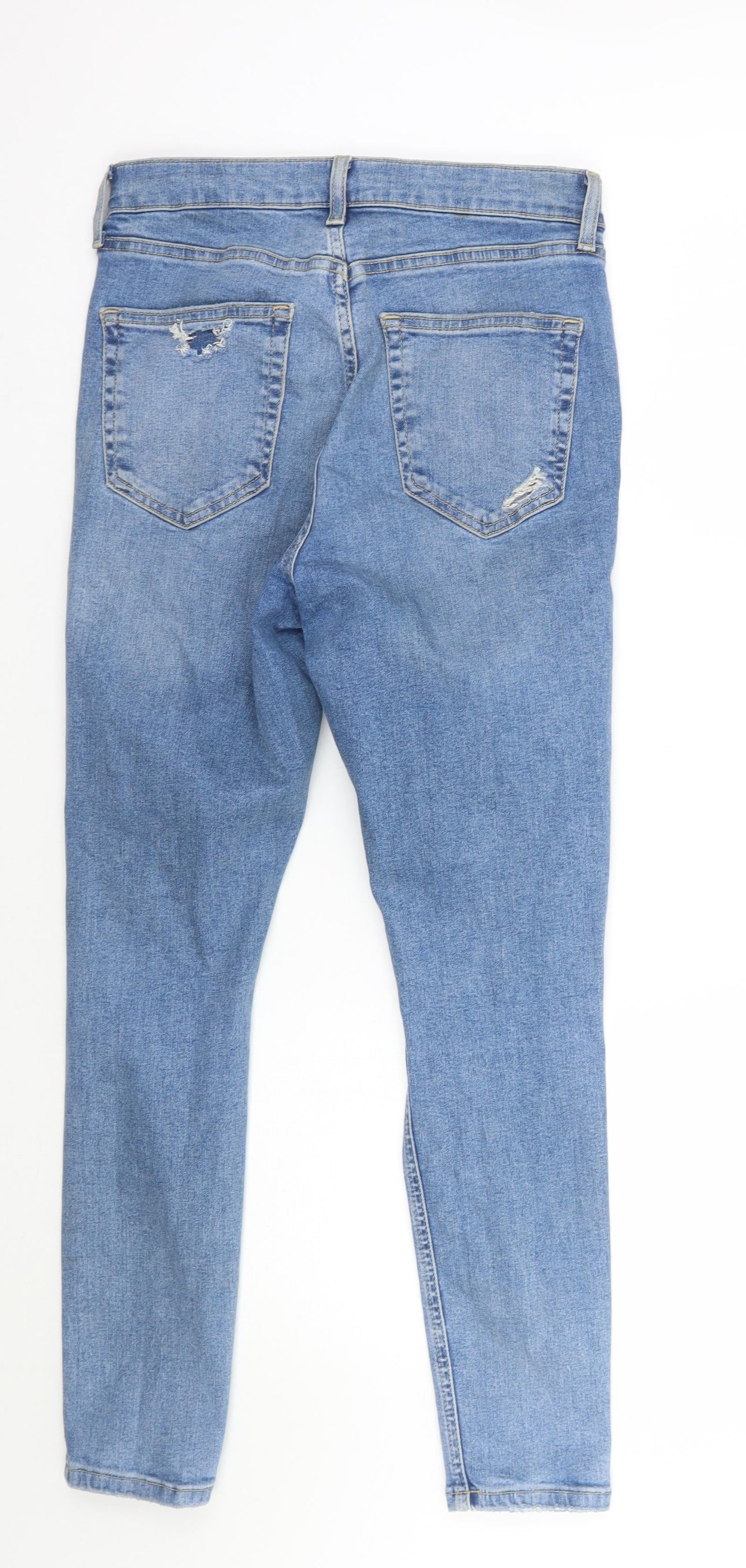 Womens UK Size 30 Topshop Regular Fit Skinny Blue Jeans