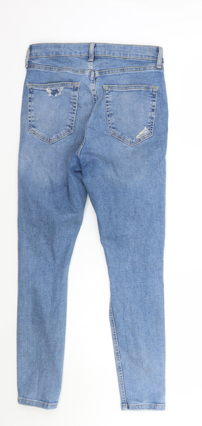 Womens UK Size 30 Topshop Regular Fit Skinny Blue Jeans
