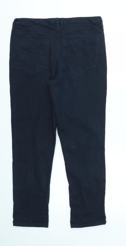 Womens UK Size 14 Dorothy Perkins Regular Fit Dress Pants Black Trousers