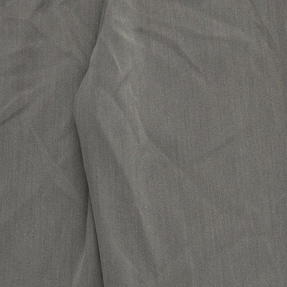 Womens UK Size 18 M&S Regular Fit Dress Pants Brown Trousers