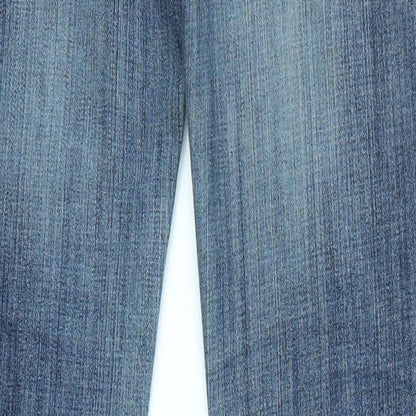 Womens UK Size 8 Preworn Regular Fit Skinny Blue Jeans