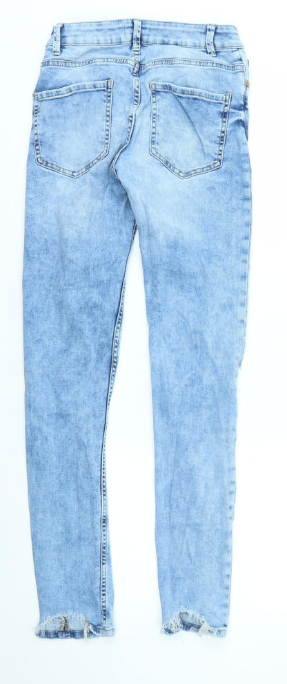 Womens UK Size 10 Lindex Regular Fit Skinny Blue Jeans