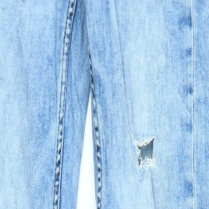 Womens UK Size 10 Lindex Regular Fit Skinny Blue Jeans