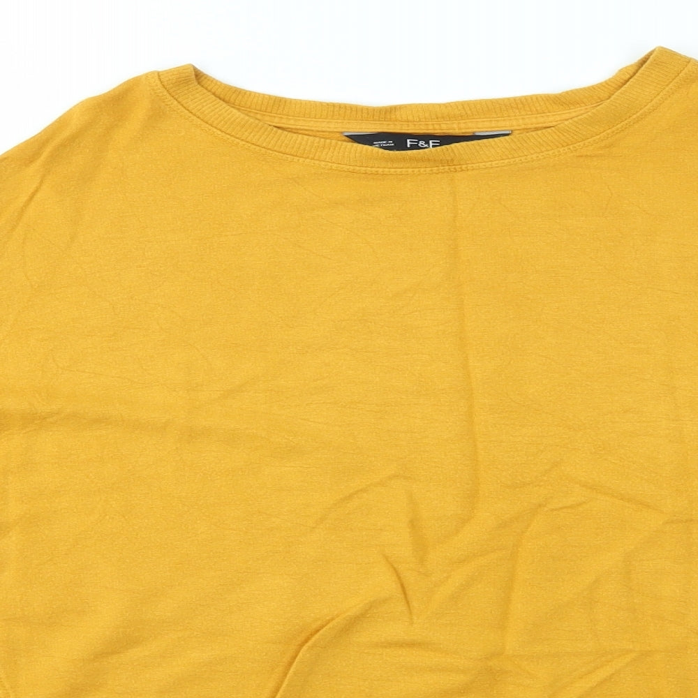 F&F Womens Orange   Pullover Jumper Size 8