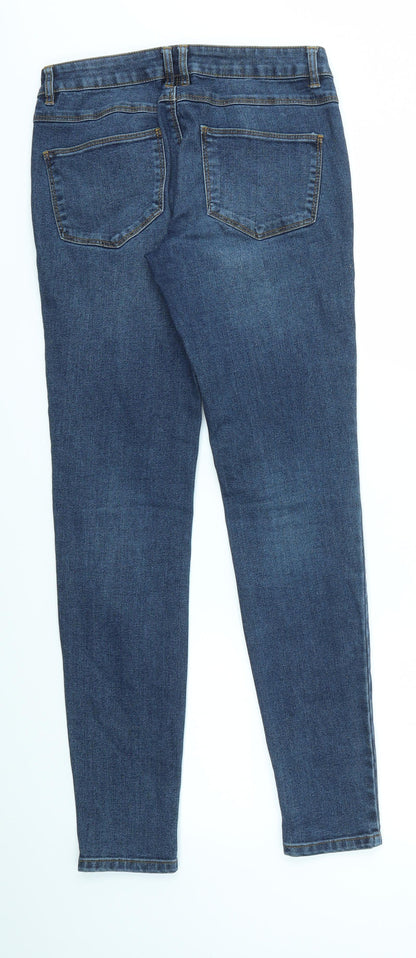 Womens UK Size 28 in VILLA Regular Fit Skinny Blue Jeans