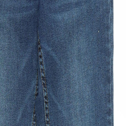 Womens UK Size 28 in VILLA Regular Fit Skinny Blue Jeans