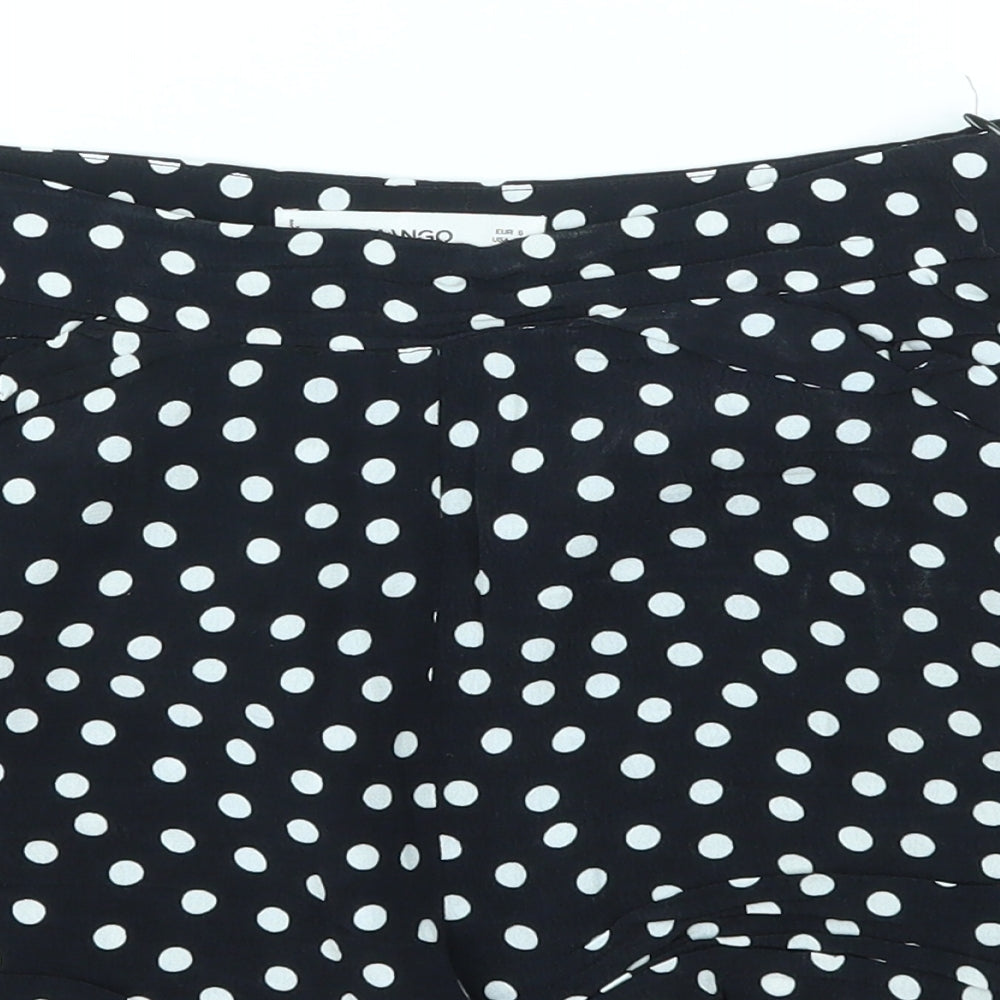 Mango Womens Multicoloured Polka Dot  Boyfriend Shorts Size S