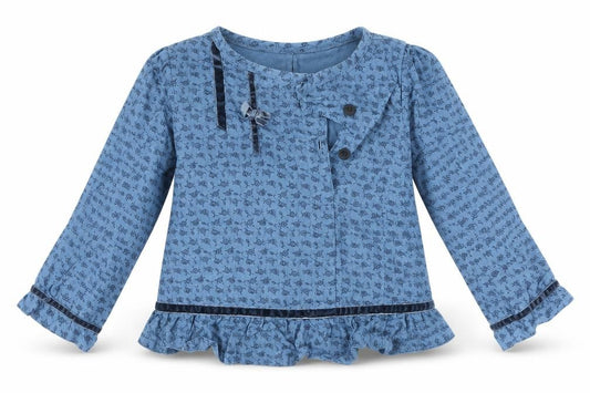 MINI MODE Girls Blue   Basic Blouse Size 18-24 Months