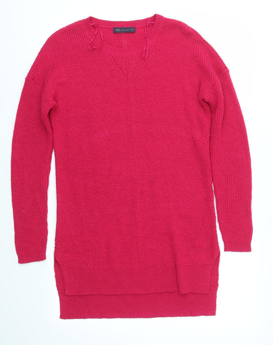Womens UK Size 10 M&S Pink Pullover Jumper