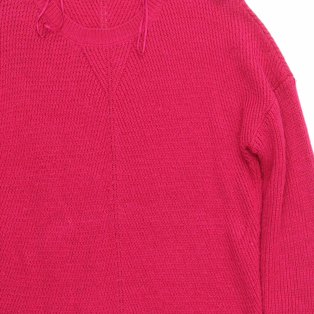 Womens UK Size 10 M&S Pink Pullover Jumper