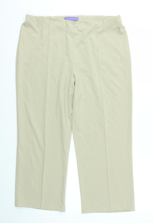 Autonomy Womens Beige   Dress Pants Trousers Size 16 L24 in