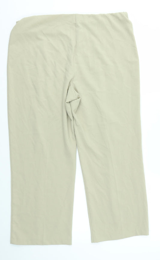 Autonomy Womens Beige   Dress Pants Trousers Size 16 L24 in