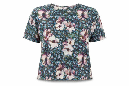 Womens UK Size 6 Topshop Multicoloured Basic T-Shirt