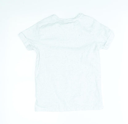 George Boys White   Basic T-Shirt Size 5-6 Years