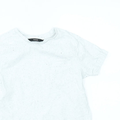 George Boys White   Basic T-Shirt Size 5-6 Years