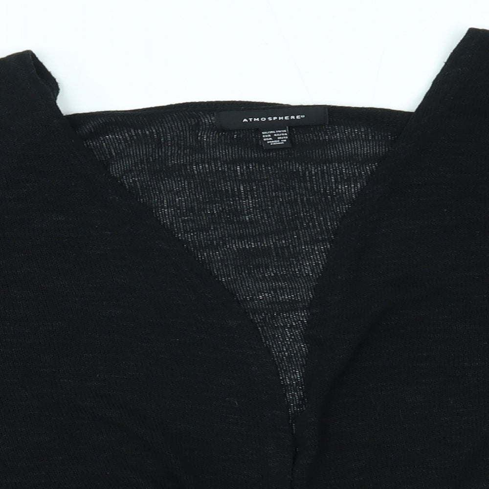 Womens UK Size 14 Atmosphere Black Cardigan Jumper