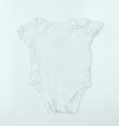 George Baby White   Babygrow One-Piece Size 18-24 Months  - little lady big dreams